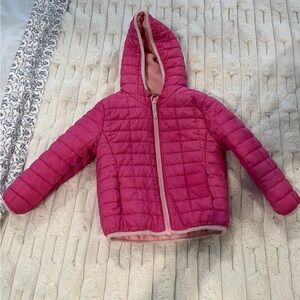 Kids Pink Quilted Jacket